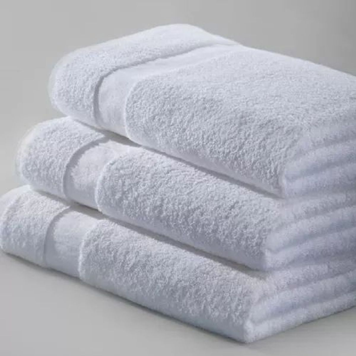 HAPPY BEAR - Toalla Soft Manos 43 x 83 cm Algodon Blanco Liso Manos