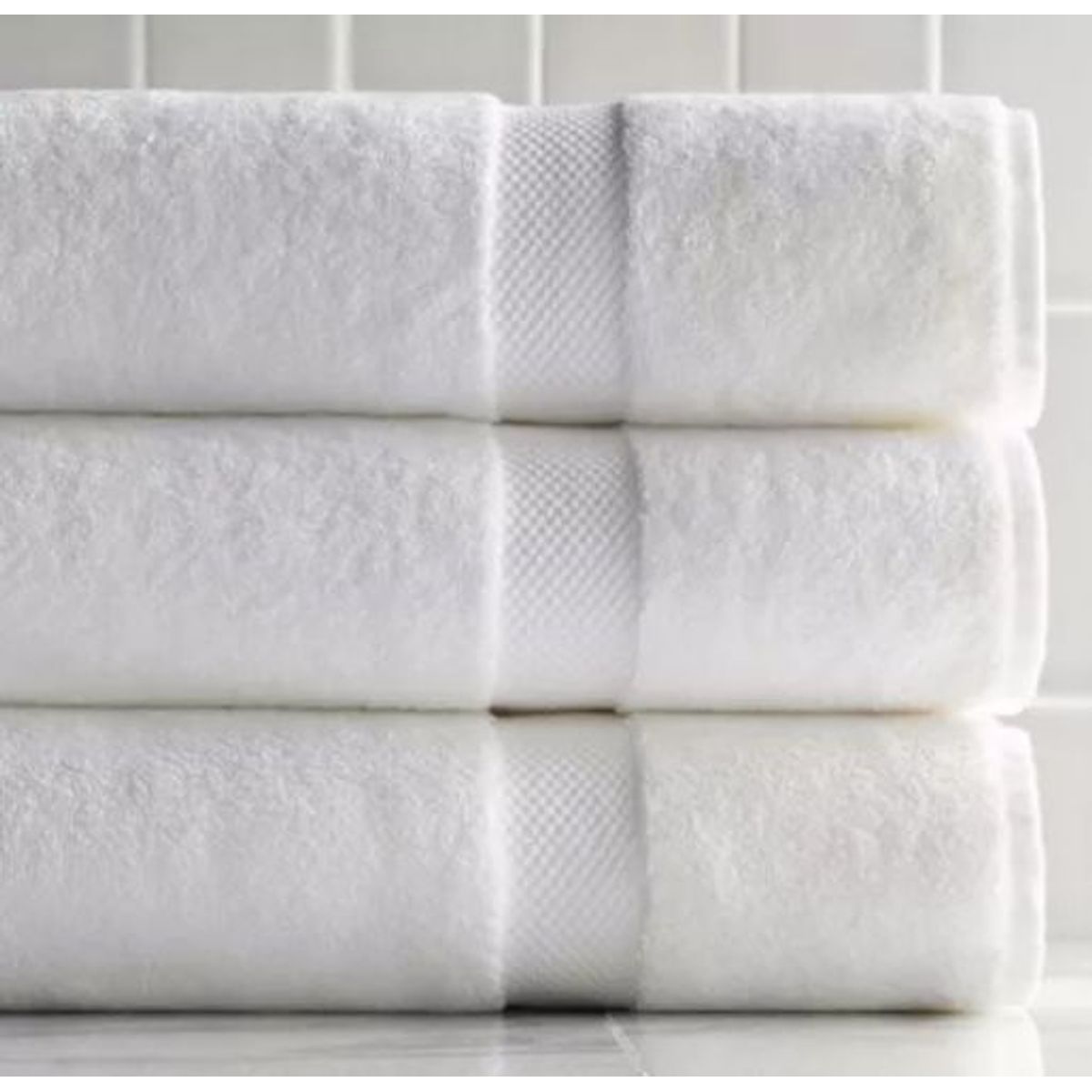 HAPPY BEAR - Toalla Soft Cuerpo 78 x 141 cm Algodon 620 gr/Mt2 Blanco