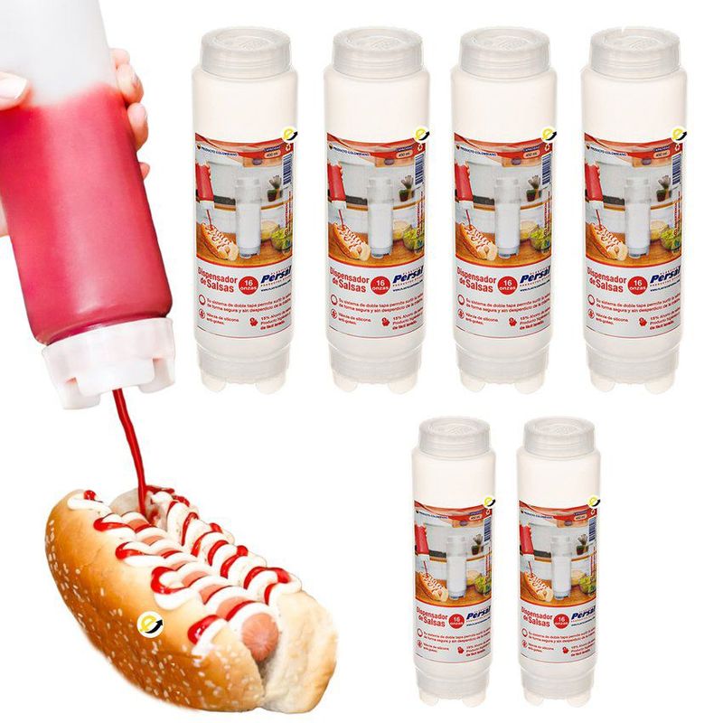 PLASTICOS PERSAL - Salsero dispensador x6 unds de12oz Persal