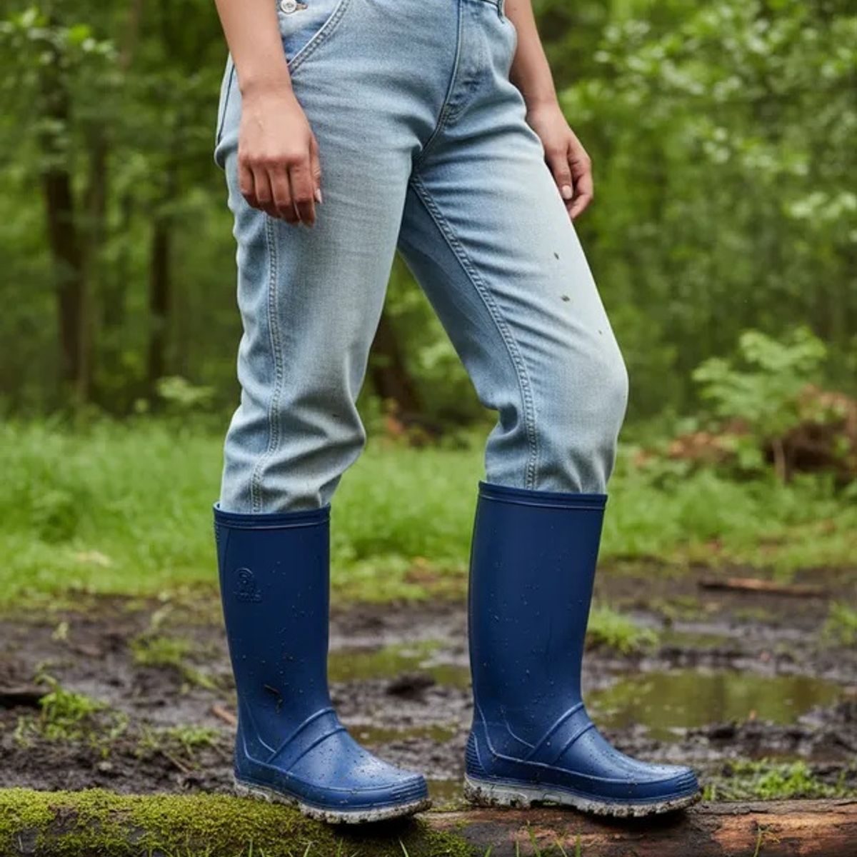 VENUS - Botas de Caucho Marca Venus Andina Color Azul Unisex