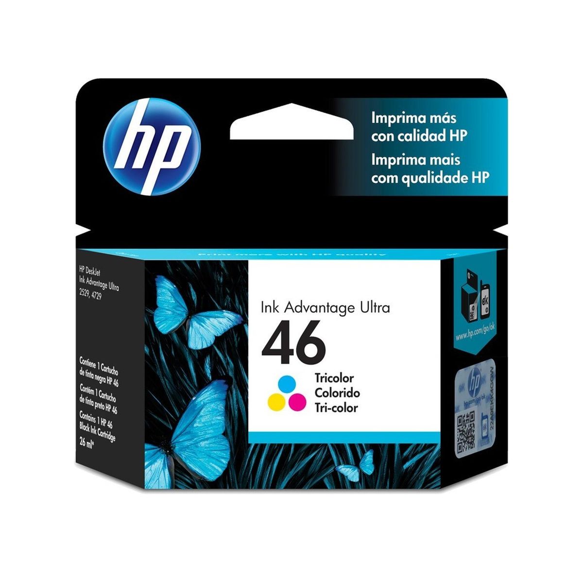 HP - Cartucho De Tinta Hp 46 Tricolor