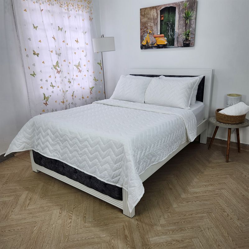 HOGARETO - Edredón Unifaz Cama Doble 140x190cm Blanco