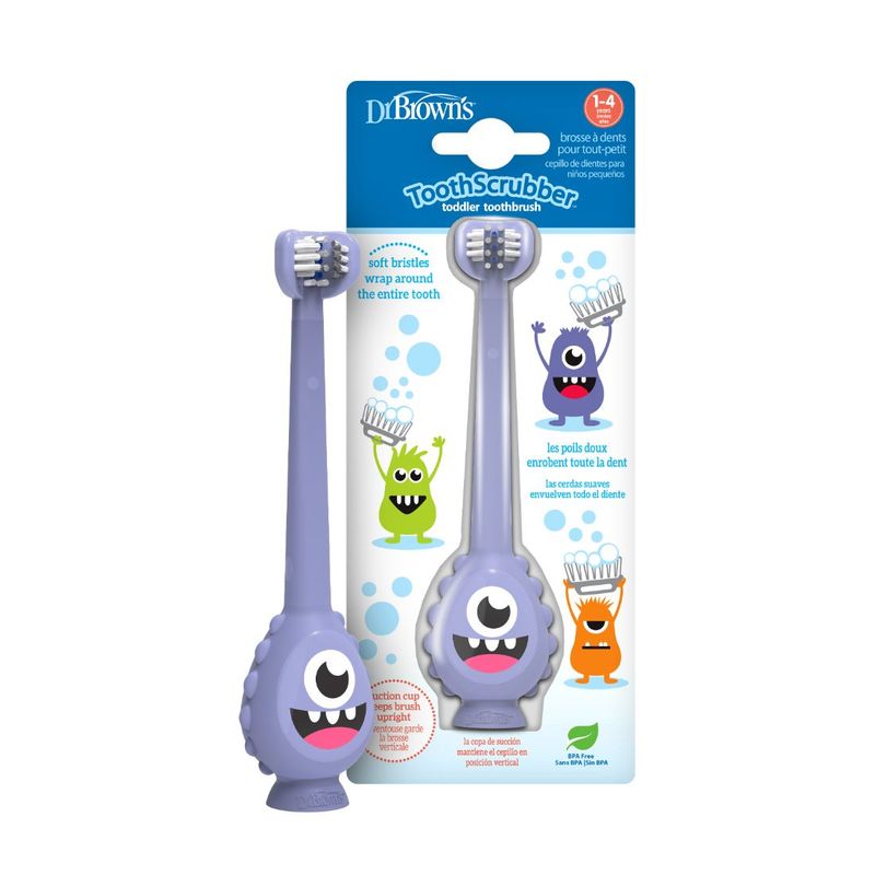 DR BROWNS - Cepillo de Dientes DR BROWNS ToothScrubber™ Mounstruo
