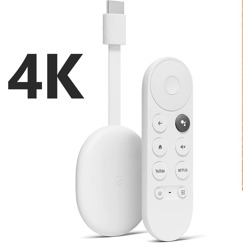 GOOGLE - Google Chromecast 4 Tv Cuarta Generación 4k  Busqueda Por Voz