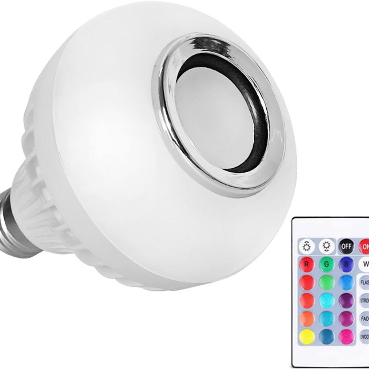 ONE PIXEL - Bombillo Led Multicolor Parlante Bluetooth Con Control Remoto