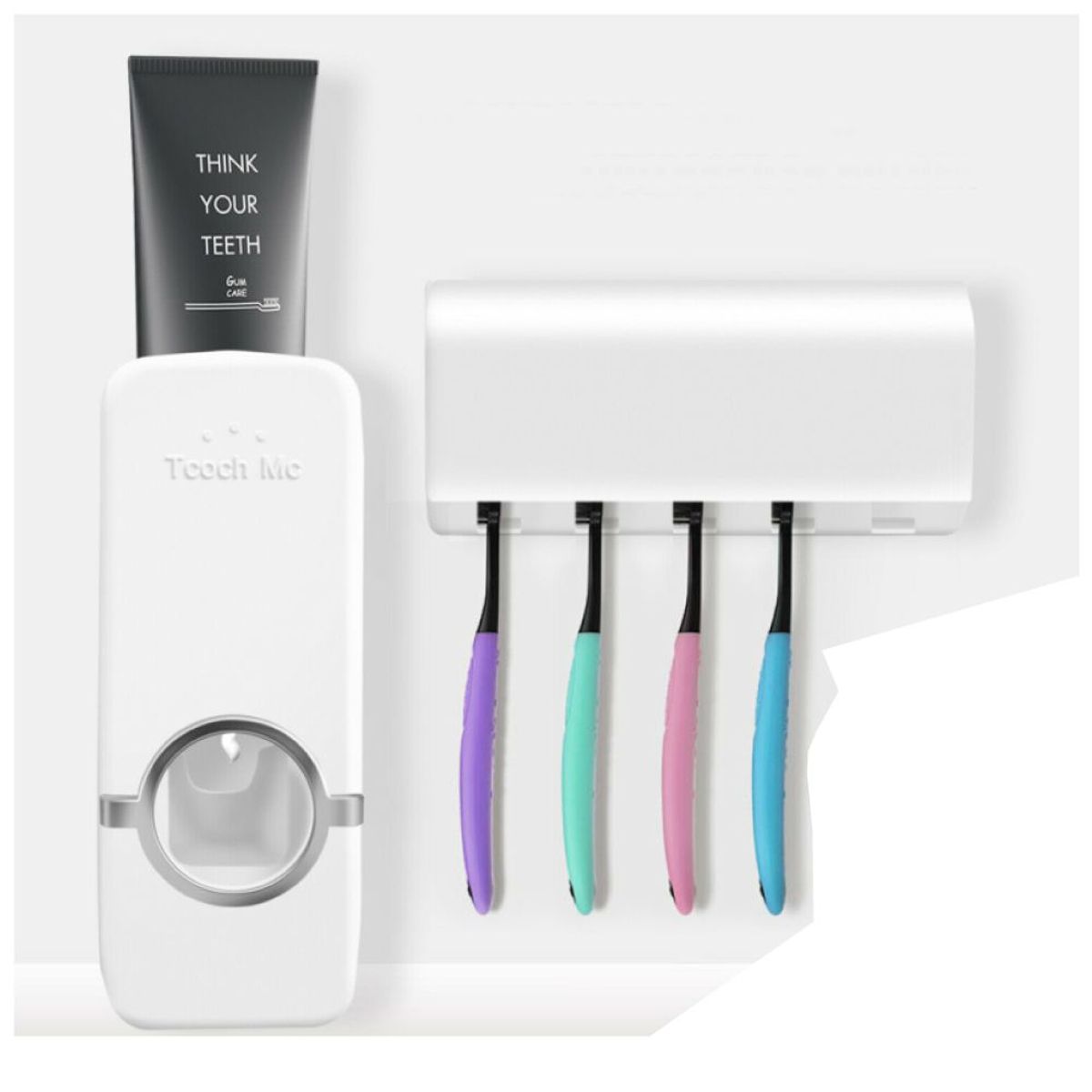 ONE PIXEL - Dispensador De Crema Dental Con Soporte Para Cepillos ONE PIXEL