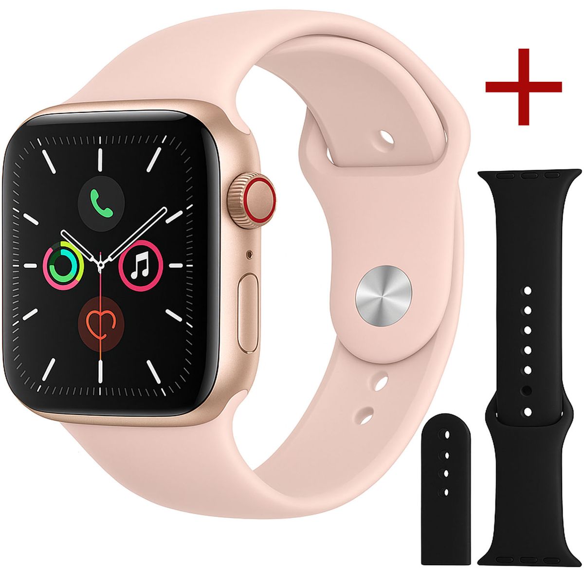 ONE PIXEL - Reloj Inteligente Smart Watch T500 Rosado ONE PIXEL