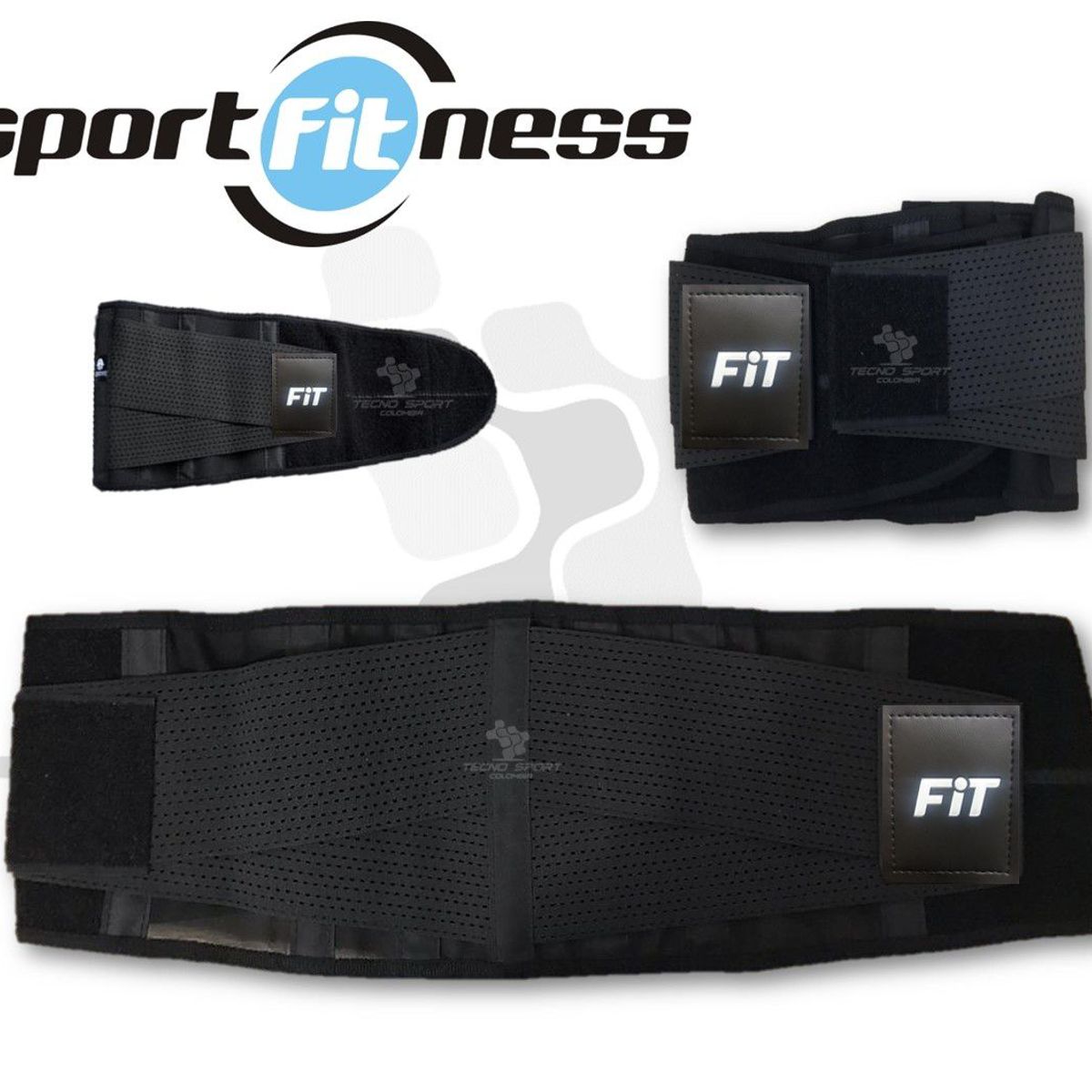 SPORT FITNESS - Faja Cinturilla Sport Fitness Doble Ajuste Moldeadora Gym