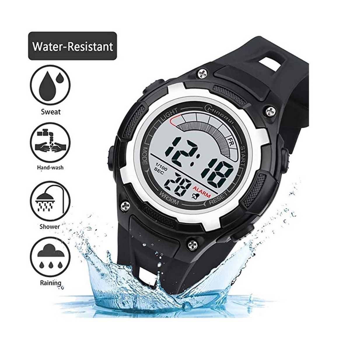 MINGRUI - Reloj Mingrui Impermeable Niña Niño Mas Estuche