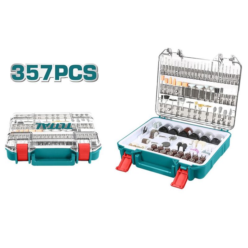TOTAL - Juego De 357 Accesorios Para Motor-tool, Total
