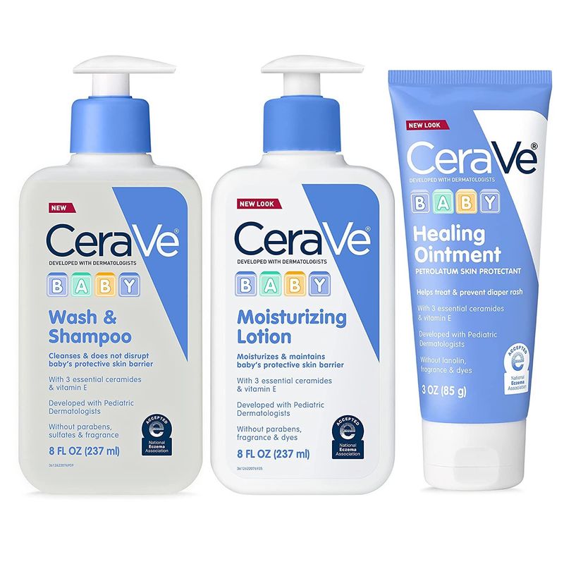 CERAVE - Kit Jabon Shampoo Locion Para Bebe Cerave