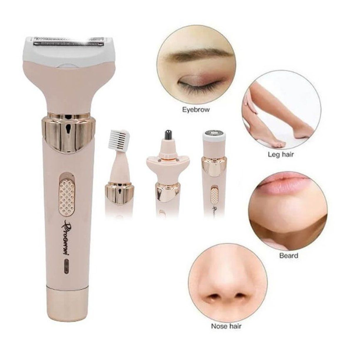 GENERICO - Maquina Depiladora Eléctrica 4 en 1 Removedor Vello Recargable