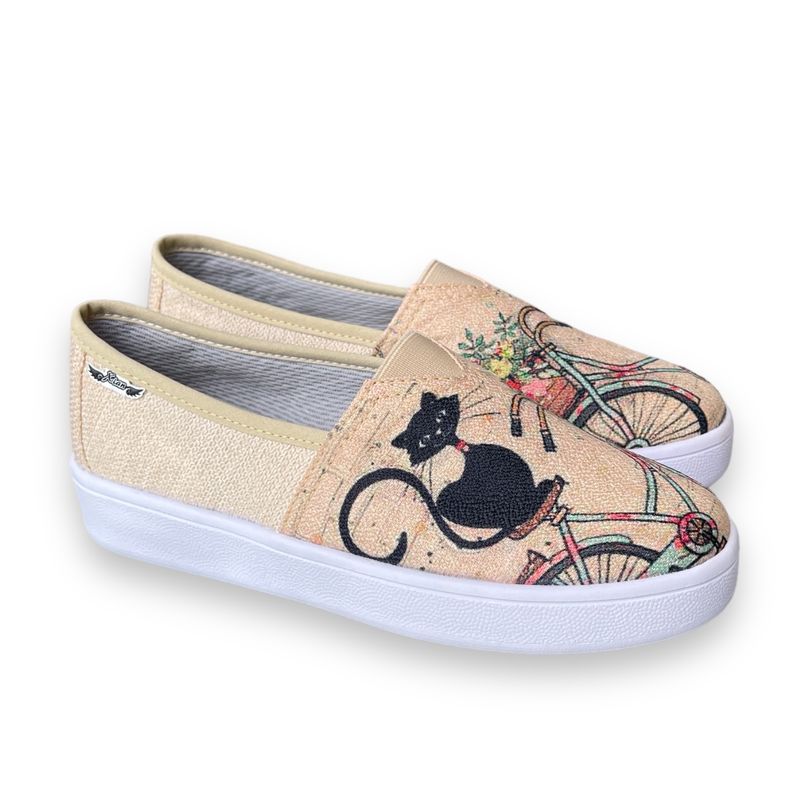 XIAN SHOES - mocasin de mujer gato