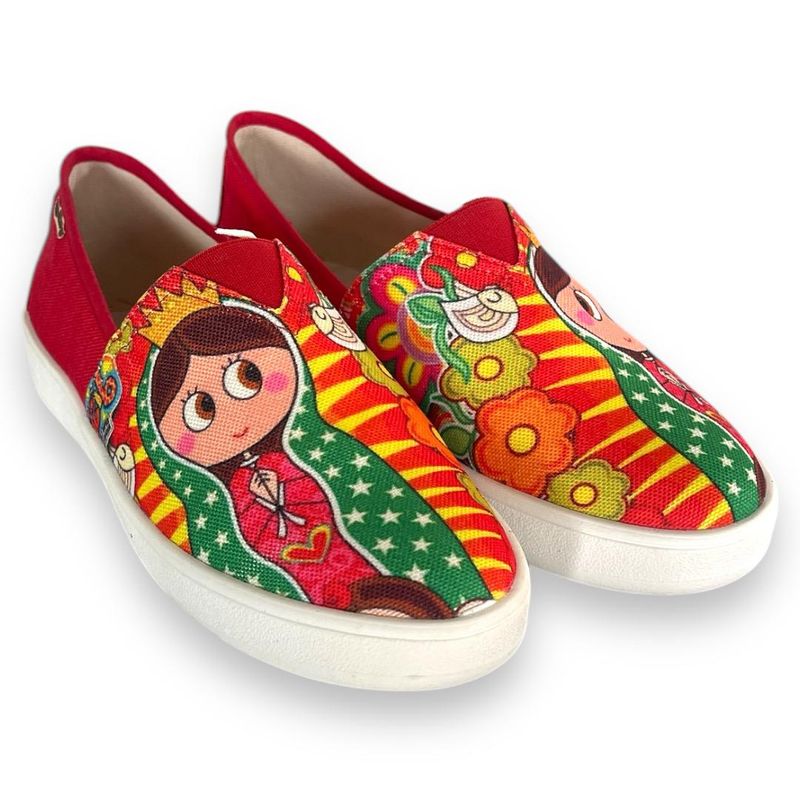 XIAN SHOES - oxford mocasin mujer virgen roja
