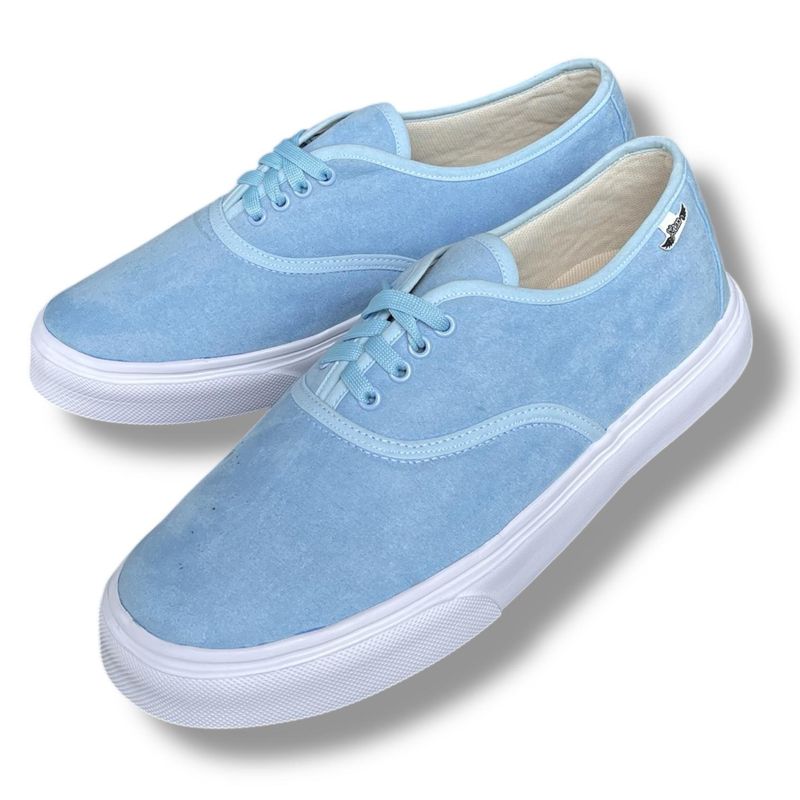 XIAN SHOES - mocasin cordones mujer celeste mujer 25