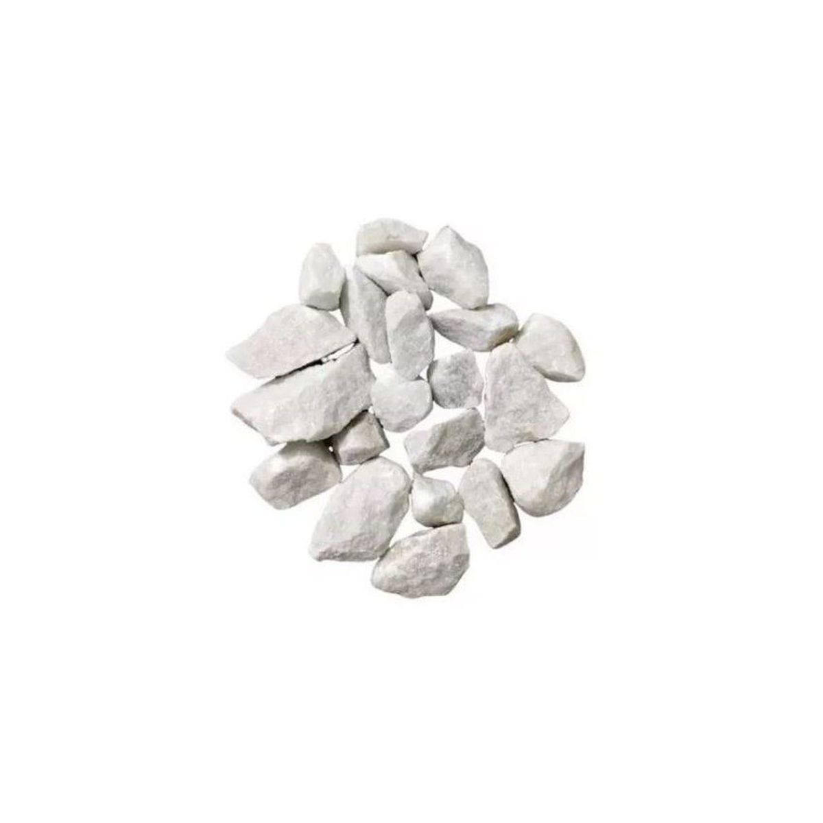 GENERICO - Piedra blanca decorativa para jardín, x 5 kg