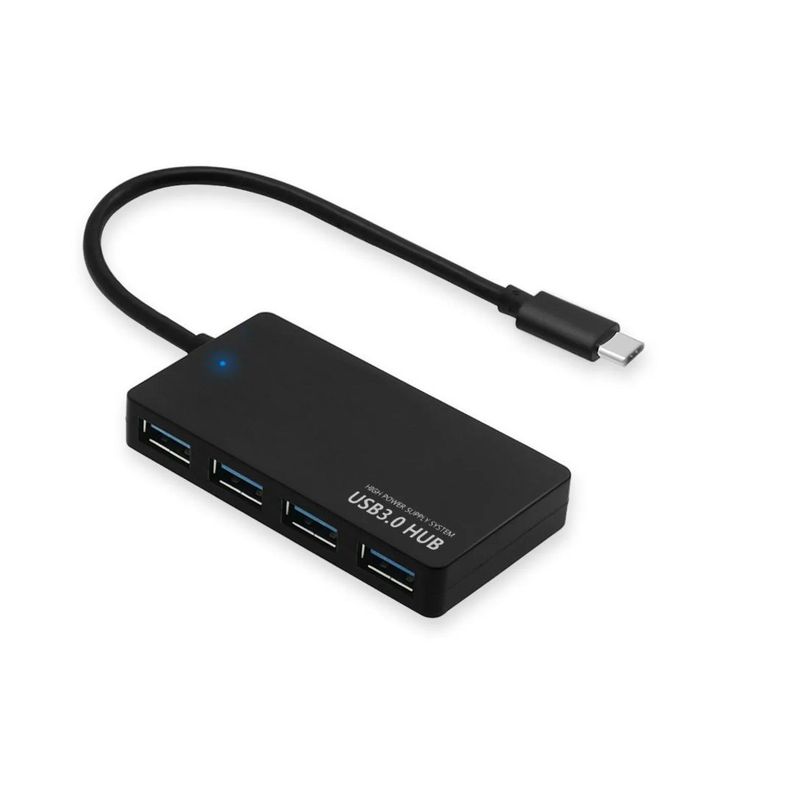 GENERICO - multiplicador usb de tipo c 4 puertos HUB