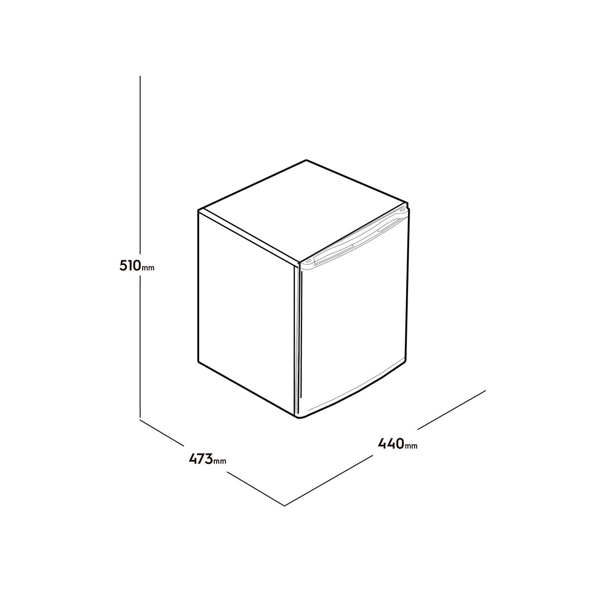 ELECTROLUX - Minibar Electrolux frost 47L1 puerta ERD50W3HUS