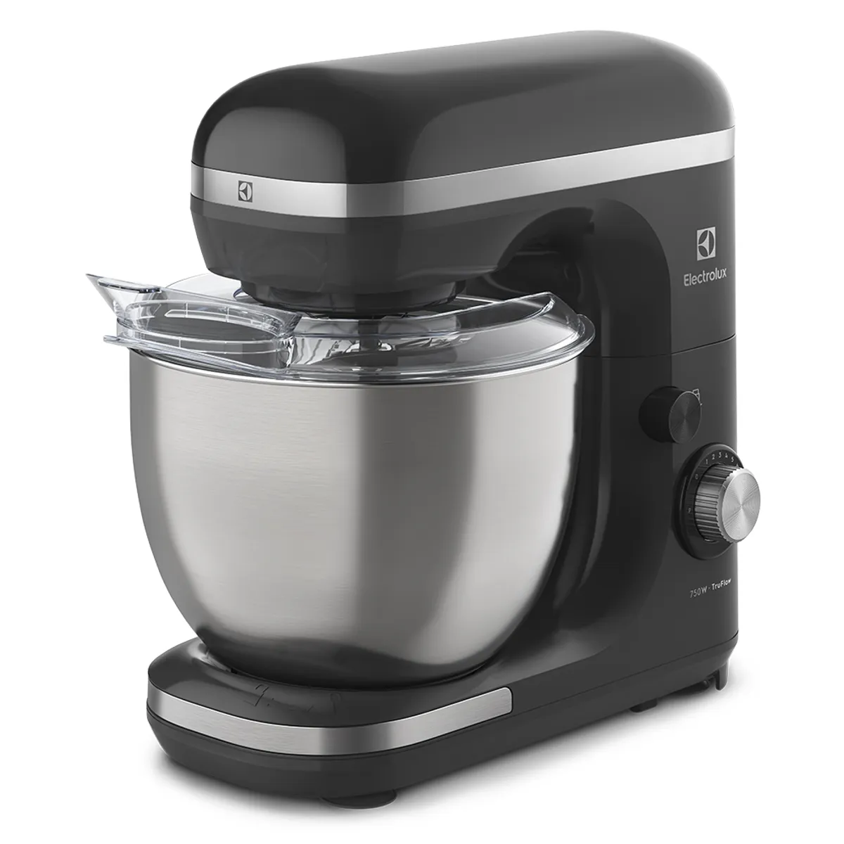 ELECTROLUX - Batidora de Pedestal Electrolux Eléctrica 750W Recipiente Inox 5L Negra EKM40