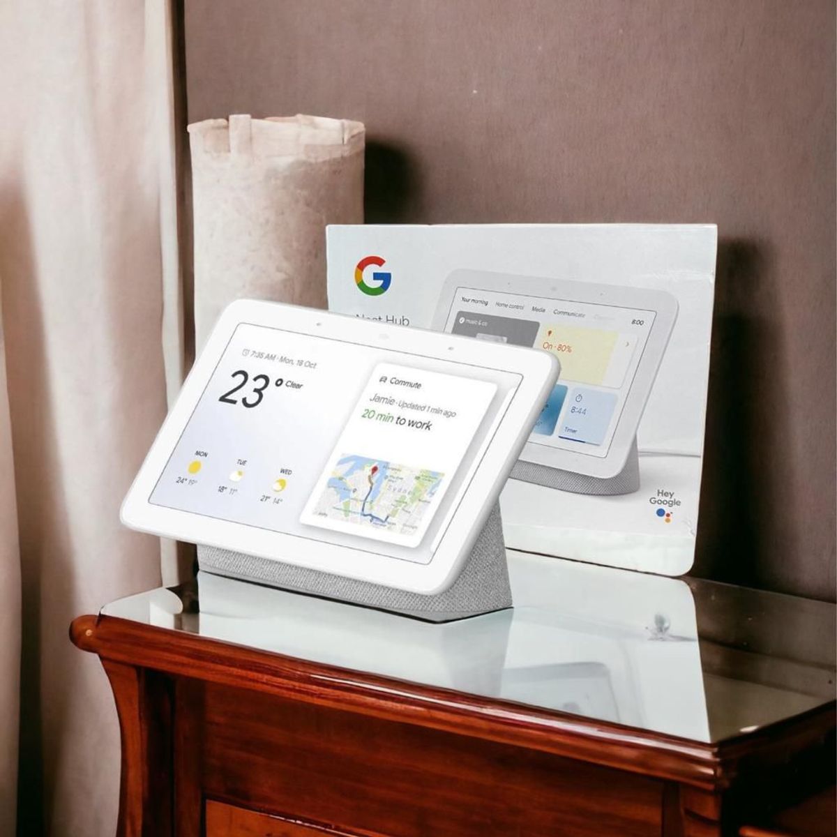 GOOGLE - Google Nest Hub Última Versión Pantalla Gris