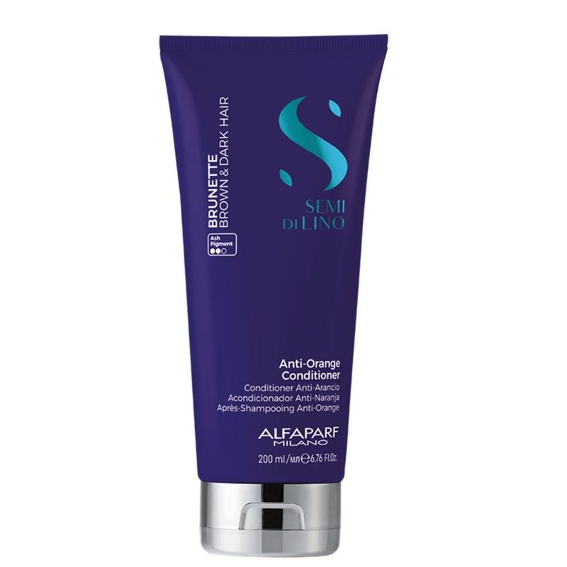 ALFAPARF MILANO - Acondicionador Alfaparf Anti-orange 200ml Semi Di Lino Brunette
