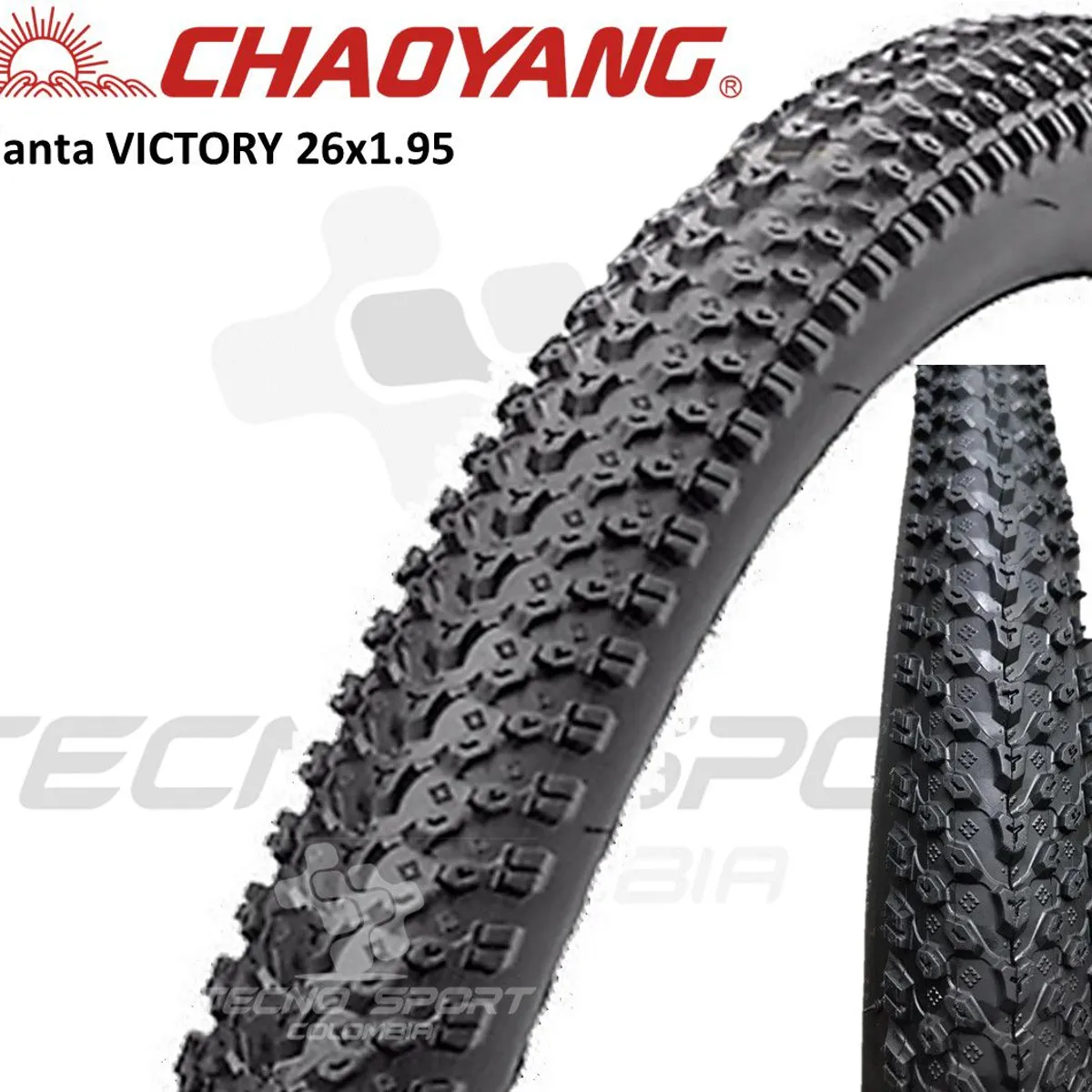 CHAOYANG - Llanta Bicicleta Rin 26 X 1,95 Chaoyang Coraza Mtb