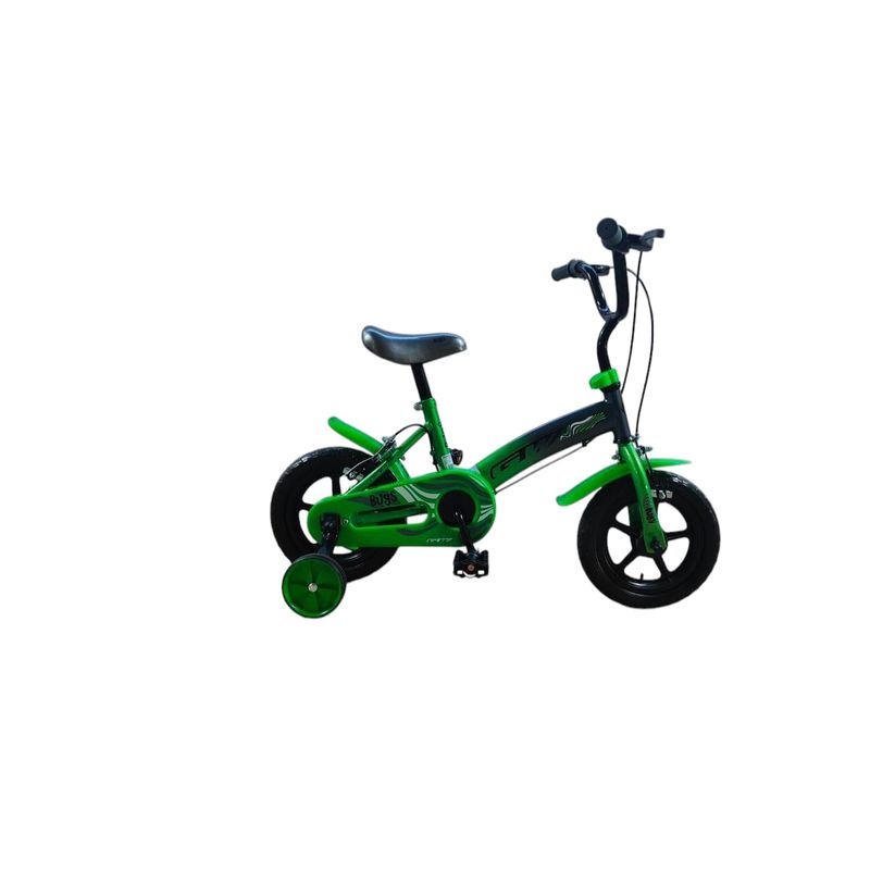 GW - Bicicleta Infantil GW Bugs Con Auxiliares Rin 12 Verde