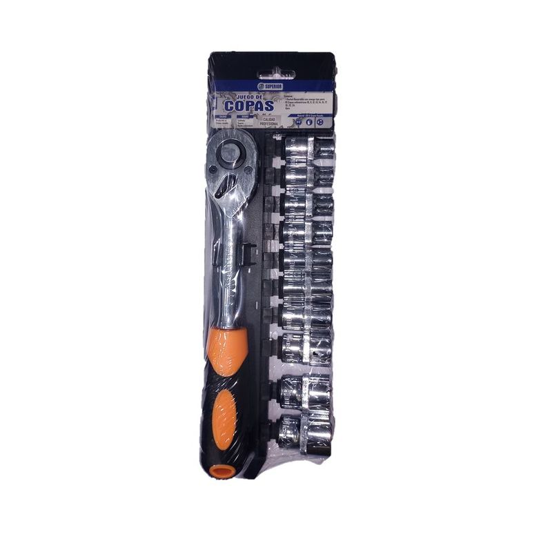 GENERICO - Juego Copas 11 Pcs 6ptz C/1/2  Cr Van 10-24 Mm