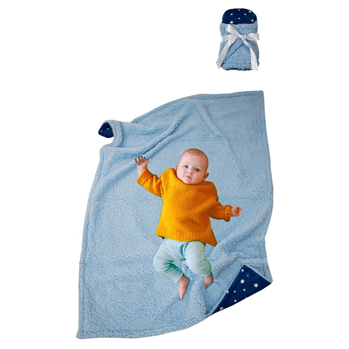 PRIMORDIAL - Cobija doble faz para bebé azul - 110219 - Primordial