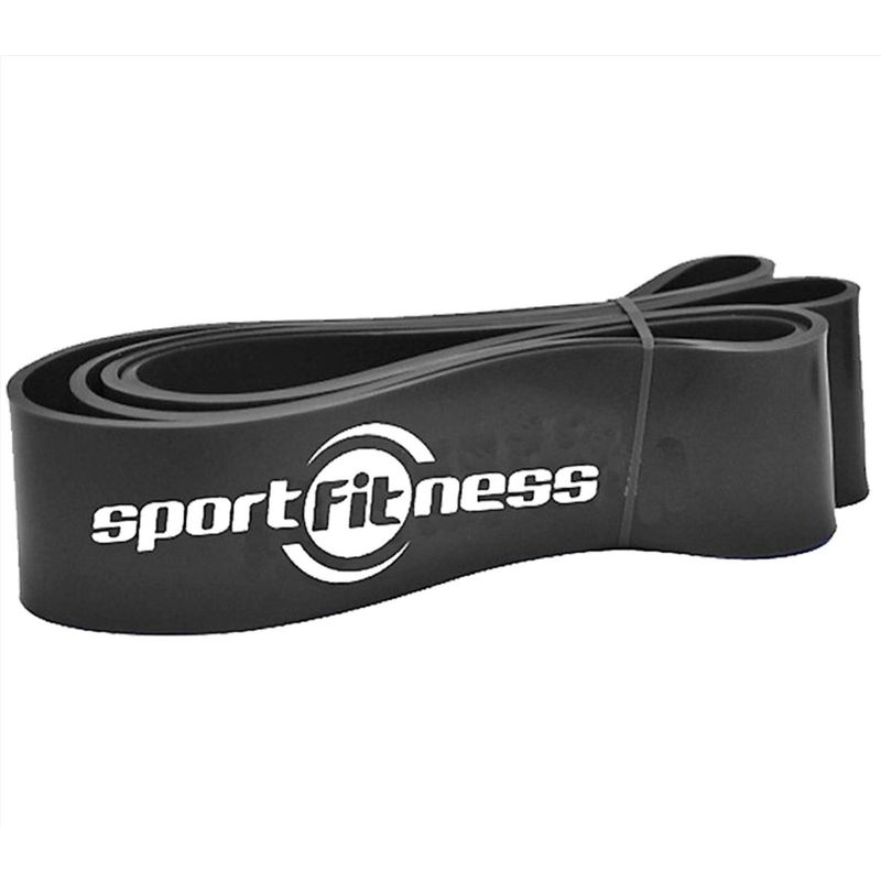 SPORTFITNESS - Banda De Poder Elástica Sportfitness Negra Tonificacion Gym