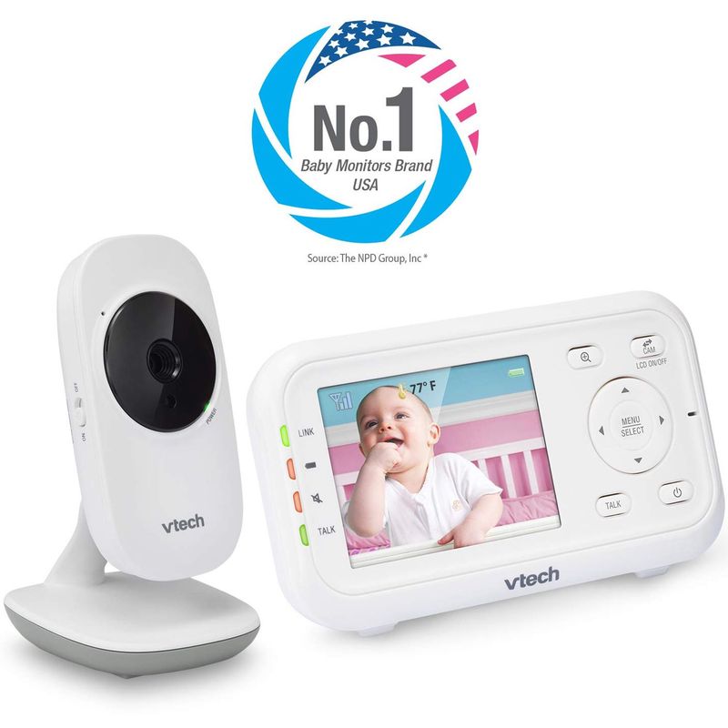 VTECH - Monitor Camara Bebe Vtech Vision Nocturna Sensor Temperatura