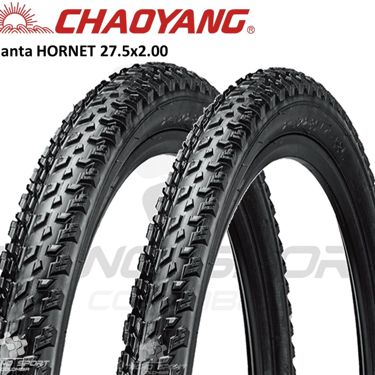 CHAOYANG - Llanta Bicicleta 27.5 X 2.00 Chaoyang Coraza Mtb X 2 Unidade