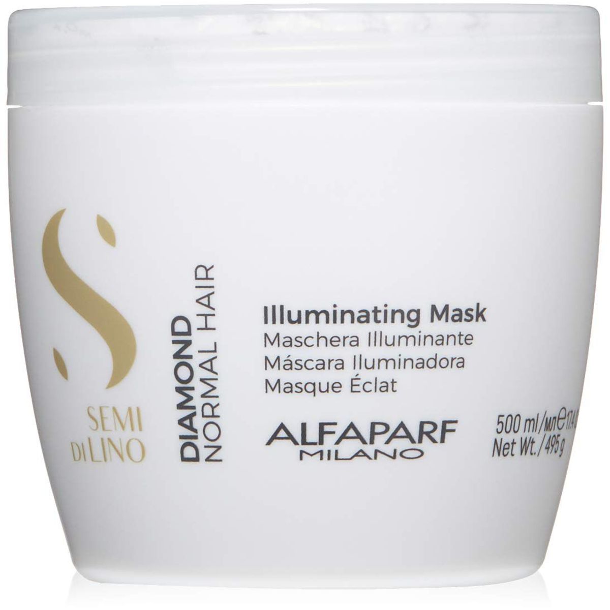 ALFAPARF MILANO - Mascarilla Iluminadora Alfaparf Semi Di Lino 500ml Diamond