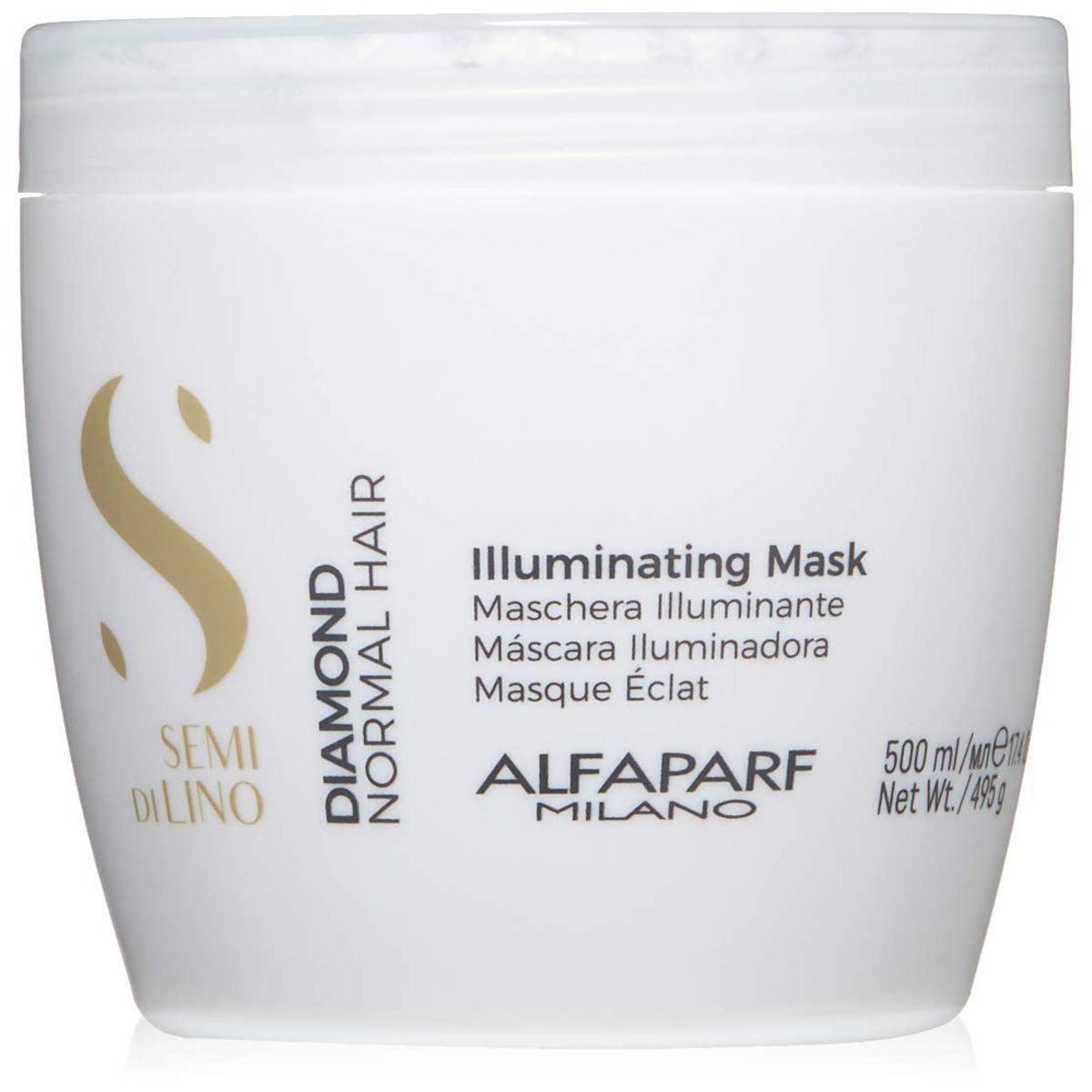 ALFAPARF MILANO - Mascarilla Iluminadora Alfaparf Semi Di Lino 500ml Diamond