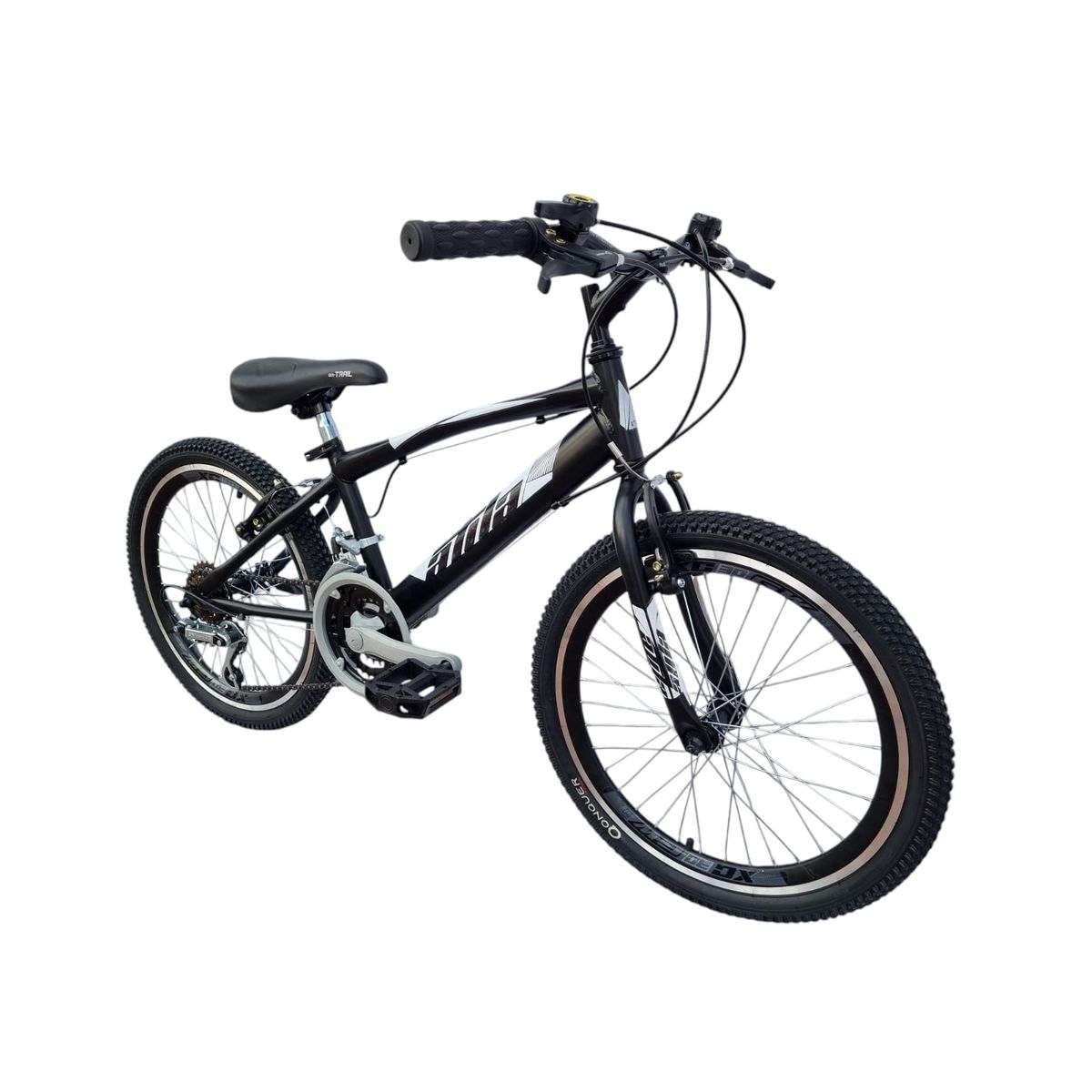 ATILA - Bicicleta Todo Terreno Atila Rin 20 Aro Aluminio D/P Negra