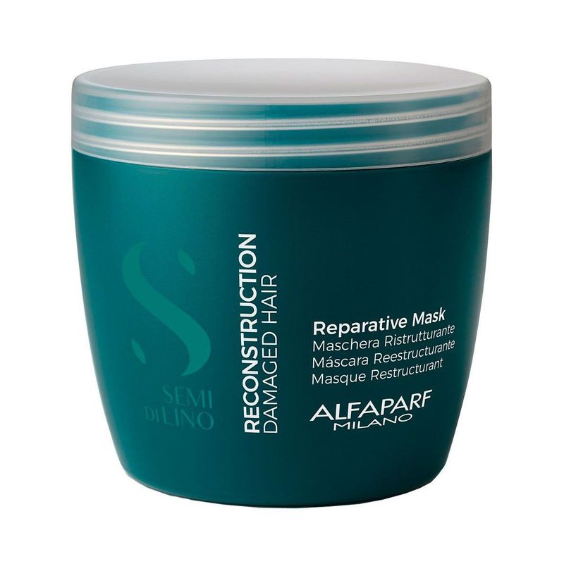 ALFAPARF MILANO - Mascarilla Reestructurante Alfaparf Semi Di Lino 500ml Reconstruction