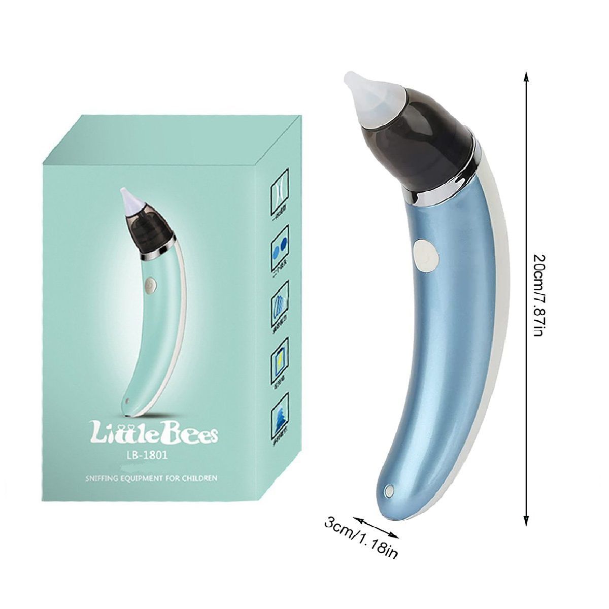 MUNDO BEBE - Aspirador Nasal Para Bebés Limpiador Eléctrico De Nariz