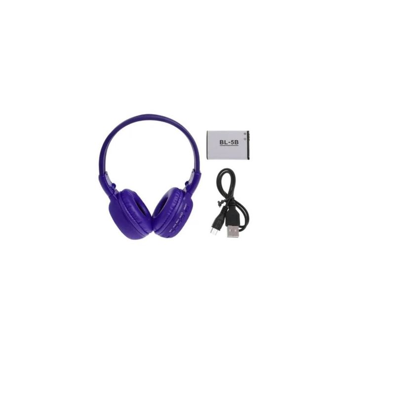 GENERICO - Diadema bluetooth  radio fmmicro sd-negra