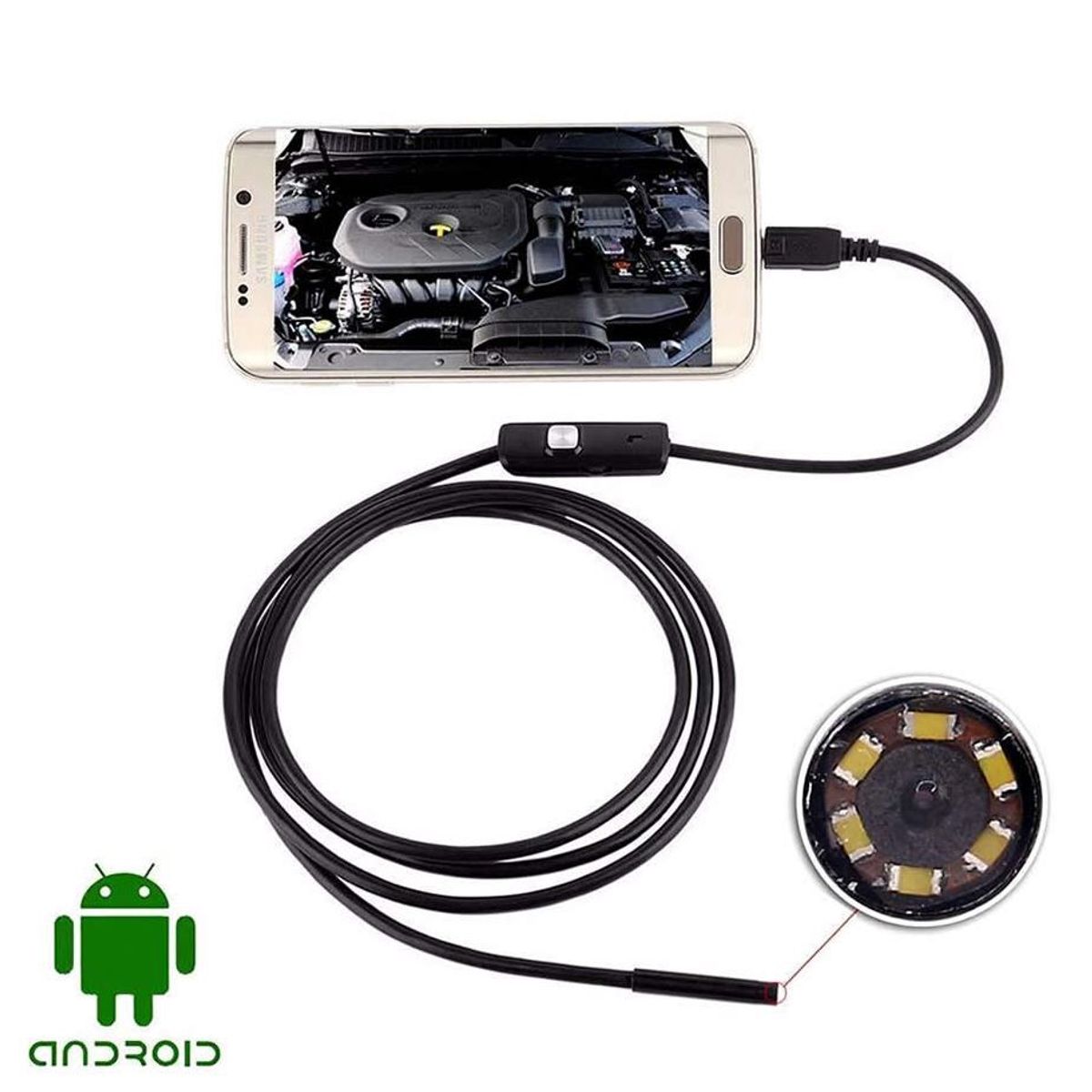 GENERICO - Camara Endoscopio Usb Android Celular Pc Led Micro Usb Sonda