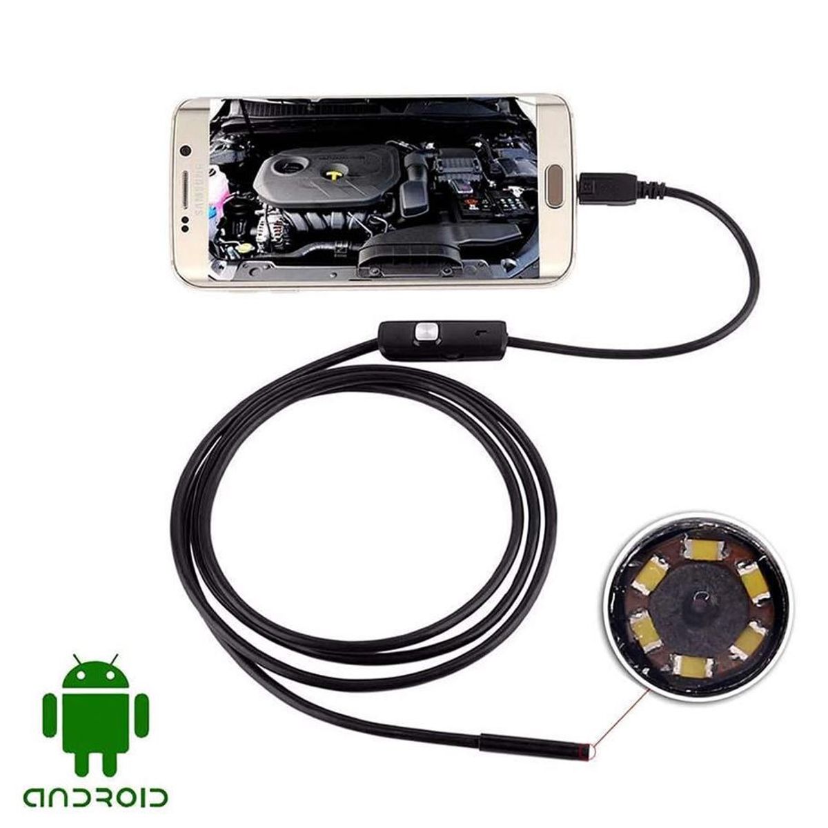 GENERICO - Camara Endoscopio Usb Android Celular Pc Led Micro Usb Sonda