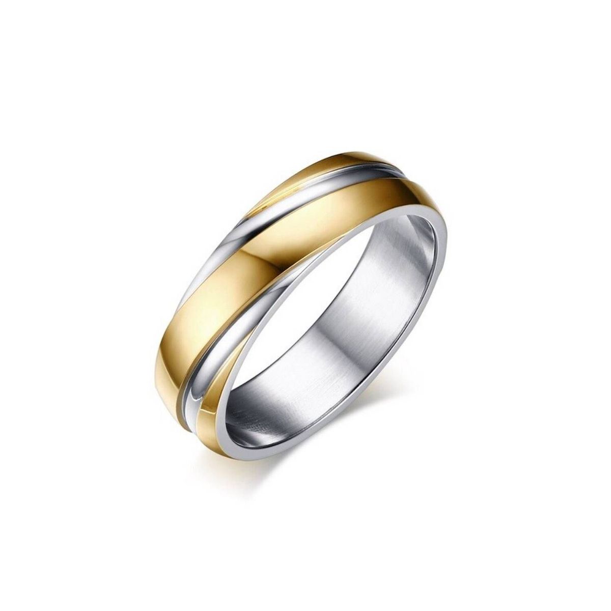 UBMD - Anillo acero inoxidable parejas compromiso r-057