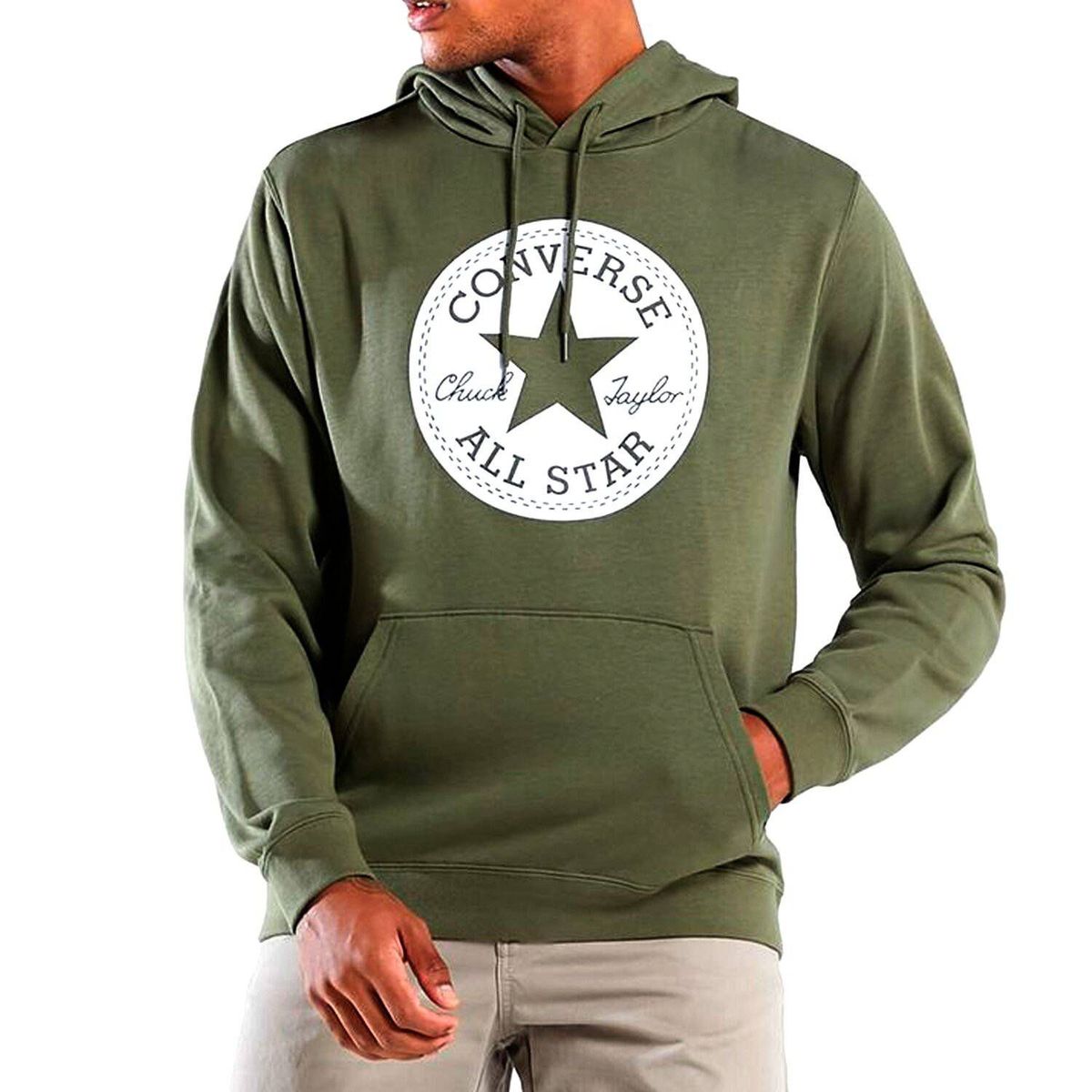 CONVERSE - Buzo con capucha converse hombre chuck patch..