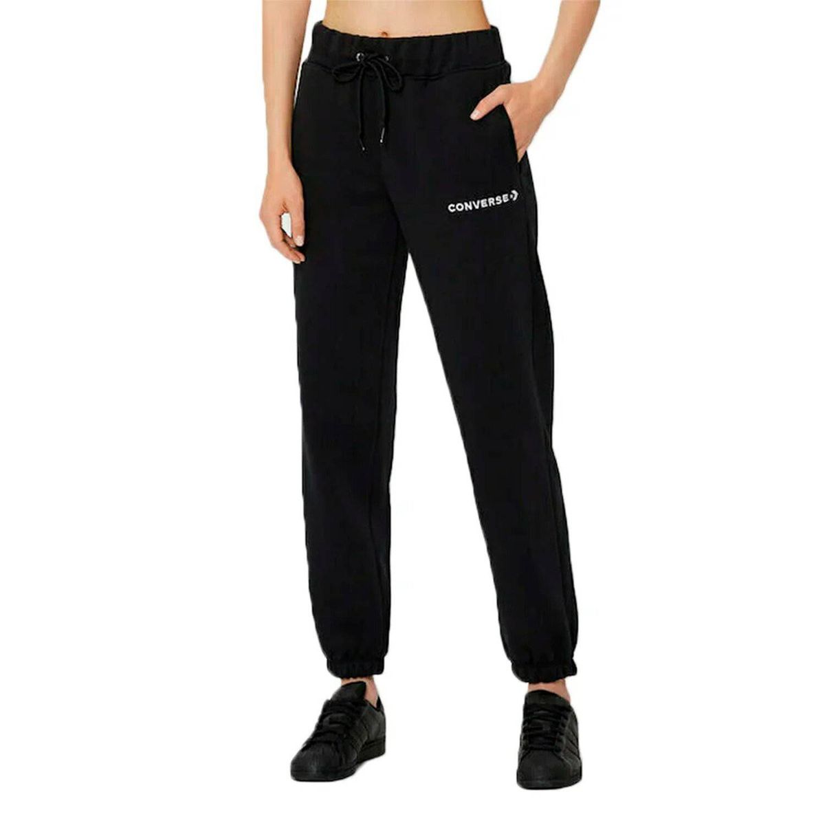 CONVERSE - Jogger Converse Mujer Wordmark Fleece.