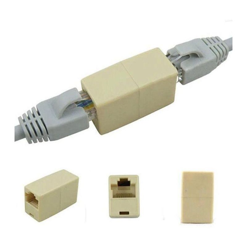 GENERICO - Unión de red lan para cable utp conector rj45