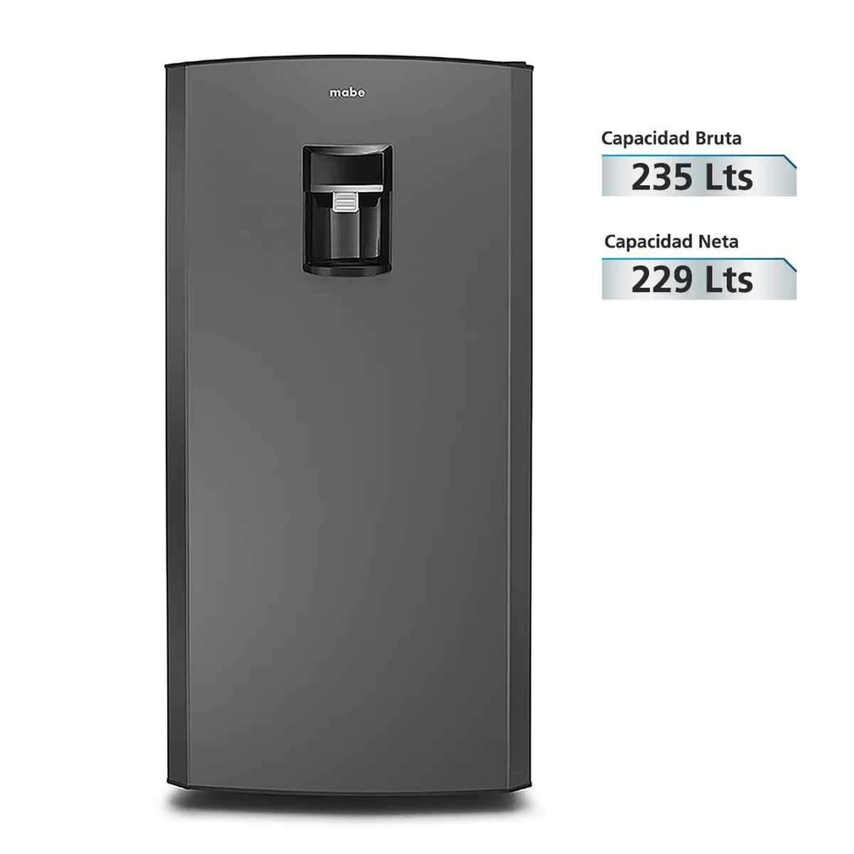 MABE - Nevera Convencional 235 Lts Brutos Grafito Mabe RMU235NACG1
