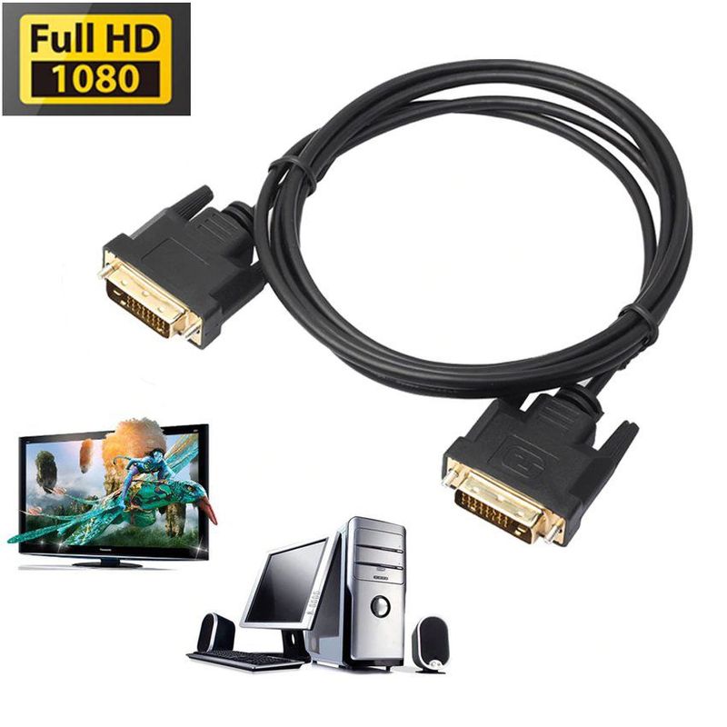 GENERICO - Cable dvi dual link macho a macho 1.8 metros 24+1 2560x1600p