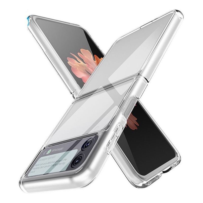 PYX - Estuche Antigolpes Compatible Galaxy Z Flip 4 Acrilico Clear