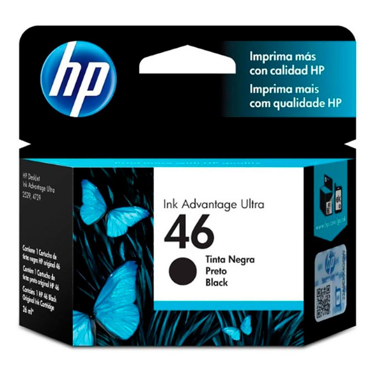 HP - Cartucho De Tinta Hp 46 Negra