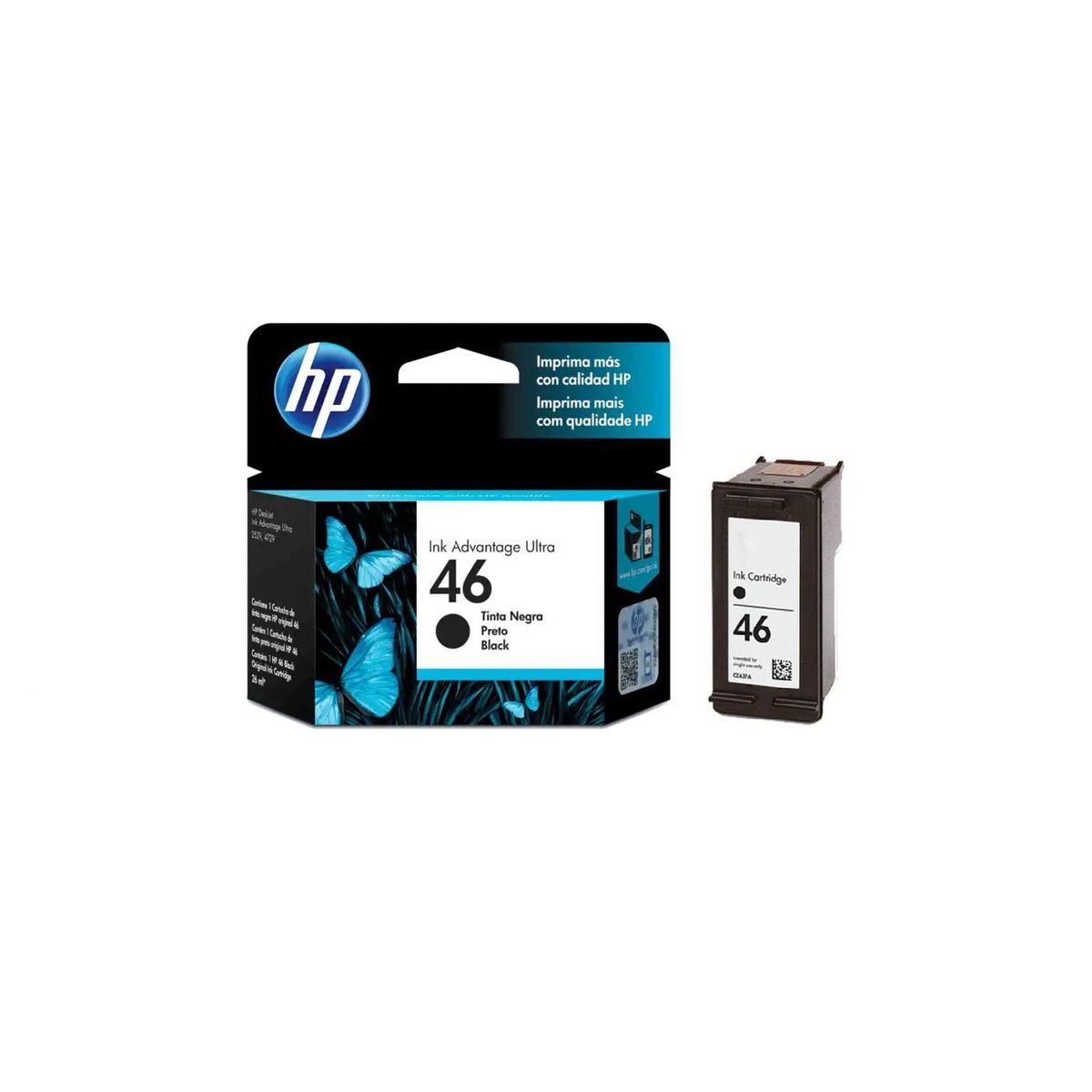 HP - Cartucho De Tinta Hp 46 Negra