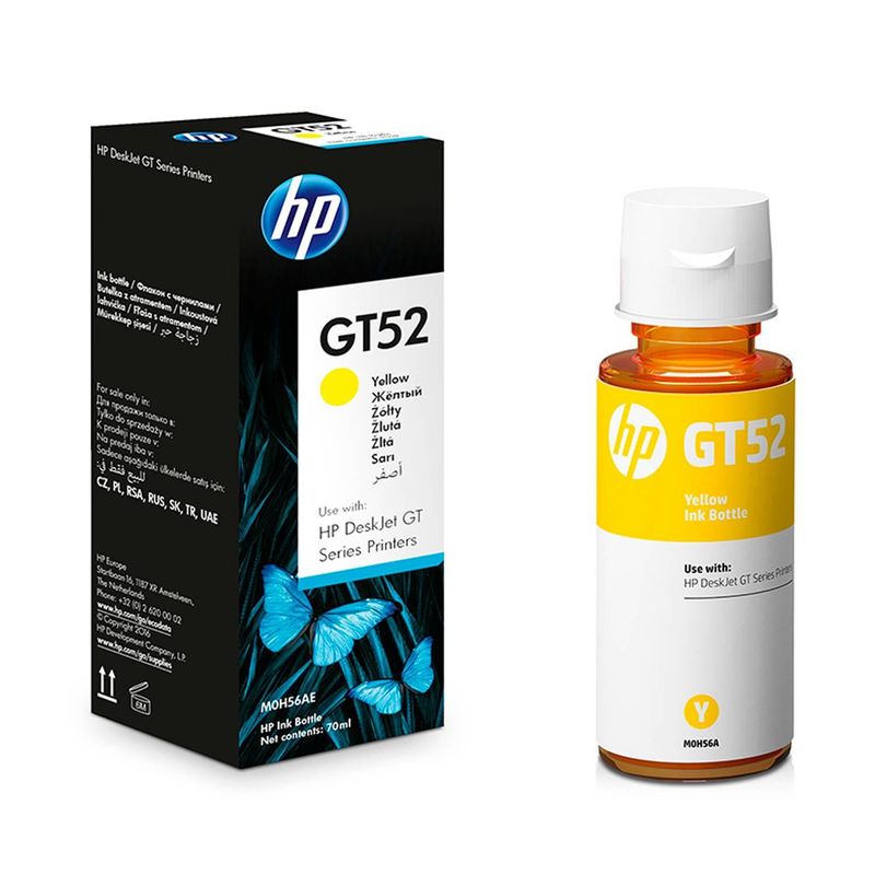 HP - Botella De Tinta Hp Gt52 Amarilla
